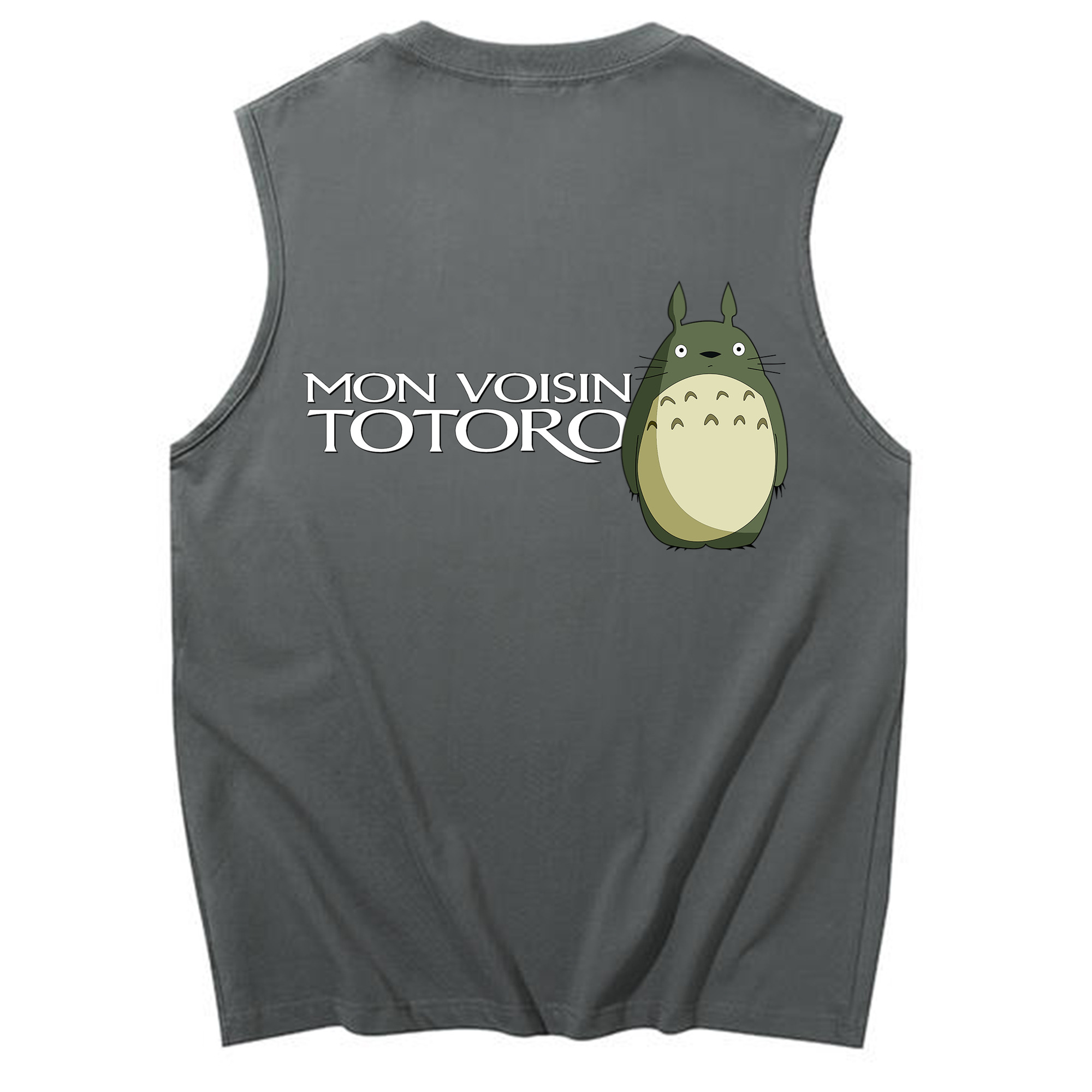 （画像用） となりのトトロ 草壁メイ 草壁サツキ My Neighbor Totoro Satsuki Kusakabe Mei Kusakabe コットン100％タンクトップ（背面プリント）